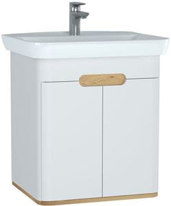 VITRA SENTO skrinka s umývadlom 63x48,5x68,5 cm, 2 dvierka, s osvetlením, white mat