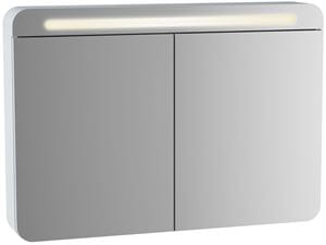 VITRA SENTO zrkadlová skrinka 100x70x15 cm, osvetlenie, s vypínačom, MDF, white mat