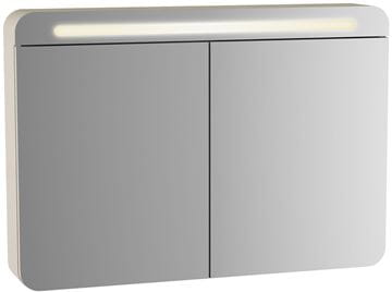VITRA SENTO zrkadlová skrinka 100x70x15 cm, osvetlenie, s vypínačom, matt anthracite