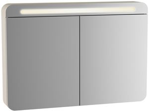 VITRA SENTO zrkadlová skrinka 100x70x15 cm, osvetlenie, s vypínačom, matt anthracite