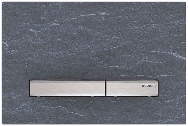 GEBERIT SIGMA 50 ovládacie tlačidlo pre dve splachovania, easy-to-clean, zinok/bridlice, chróm/bridlice Mustang 115.788.JM.2 Obrázek - Hlavní obrázek