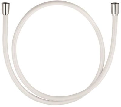 KLUDI SUPARAFLEX SILVER/WHITE sprchová hadica 1600 mm, hladká, s ochranou proti prekrúteniu, plast, biela/chróm 6107291-00 Obrázek - Hlavní obrázek