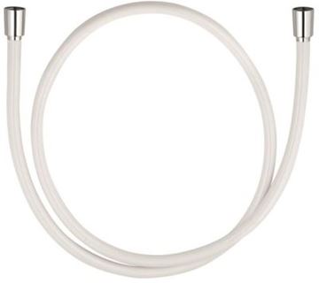 KLUDI SUPARAFLEX SILVER/WHITE sprchová hadica 1600 mm, hladká, s ochranou proti prekrúteniu, plast, biela/chróm