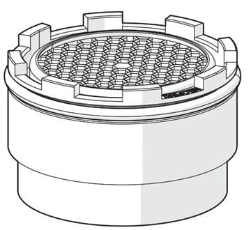 HANSA perlátor M18,5x1, vonkajší závit, integrovaný  59913366 Technický nákres