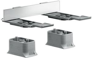 AXOR UNIVERSAL SOFTSQUARE sada pre montáž doplnkov na lištu, chróm
