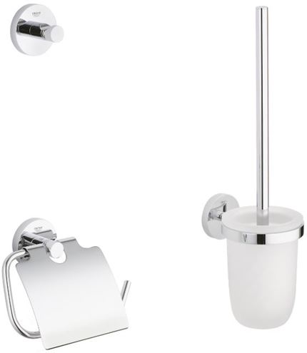 GROHE ESSENTIALS sada doplnkov pre WC a kúpeľňu, chróm 40407001 Obrázek - Hlavní obrázek