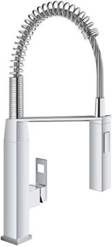 GROHE EUROCUBE drezová batéria, s flexi ramienkom a sprškou, chróm