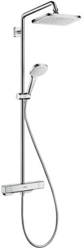 HANSGROHE CROMA E SHOWERPIPE 280 sprchový set s termostatickou batériou, horná sprcha, ručná sprcha s 3 prúdmi, tyč, hadica, EcoSmart, chróm 27660000 Obrázek - Hlavní obrázek