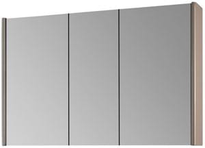 DŘEVOJAS ENZO GA3OE 120 zrkadlová skrinka 115,6x74,1x15,3 cm, osvetlenie s reguláciou stmievania, s vypínačom a el. zásuvkou, lamino/MDF, vysoko lesklá biela