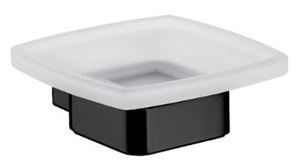 EMCO CONCEPT BLACK mydlovnička, nástenná, sklo, čierna