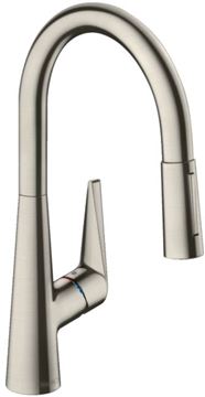 HANSGROHE TALIS M51 2JET drezová batéria, s vyťahovacou sprškou, nerez