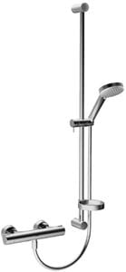HANSA PRISMA sprchový set 952mm, s termostatickou batériou, ručnou sprchou a mydlovničkou, chróm