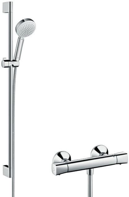 HANSGROHE CROMA 100 VARIO sprchový set 959mm, s termostatickou batériou a ručnou sprchou, biela, chróm