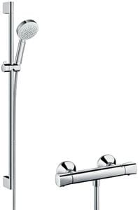 HANSGROHE CROMA 100 VARIO sprchový set 959mm, s termostatickou batériou a ručnou sprchou, biela, chróm