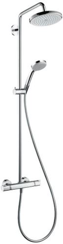 HANSGROHE CROMA SHOWERPIPE 220 sprchový set s termostatickou batériou, horná sprcha, ručná sprcha so 4 prúdmi, tyč, hadica, chróm 27185000 Obrázek - Hlavní obrázek