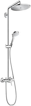 HANSGROHE CROMA SELECT S SHOWERPIPE 280 sprchový set s batériou, horná sprcha, ručná sprcha s 3 prúdmi, chróm