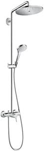 HANSGROHE CROMA SELECT S SHOWERPIPE 280 sprchový set s batériou, horná sprcha, ručná sprcha s 3 prúdmi, chróm