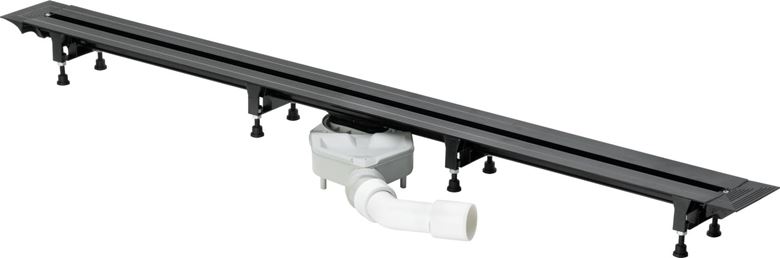 VIEGA ADVANTIX VARIO 4966.10 sprchový žľab 1200 mm, do priestoru, bočný odtok DN 50, bez roštu, plast 721671 Obrázek - Hlavní obrázek