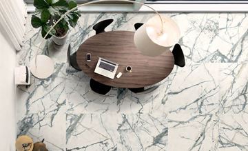 IMOLA THE ROOM dlažba 120x120cm, lappato, lesk, invisible white INV WH6 120 LP Obrázek - fotka