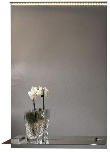 AMIRRO ORION OP zrkadlo 50x70 cm, s osvetlením, s poličkou 901-374 Obrázek - fotka