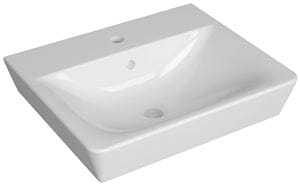 CONCEPT 100 umývadlo 55 cm, s otvorom pre batériu a prepadom, alpská biela