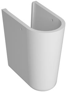 CONCEPT 100 polostĺp pre umývadlo, HygieneGlaze, alpská biela 