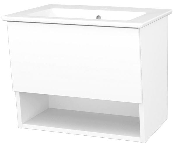 CONCEPT 400 skrinka pod umývadlo 56x48, 5x48 cm, 1 zásuvka, 1 polica, Push-open, lesklá biela C400.60.B Obrázek - Hlavní obrázek