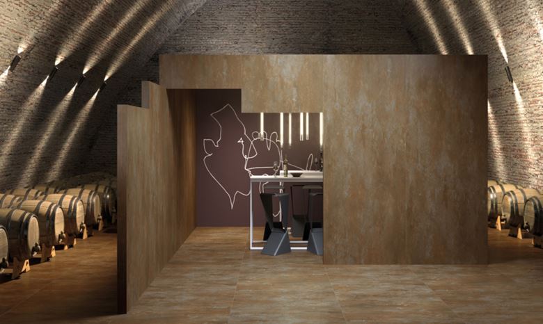 CENTURY TITAN dlažba 80x80 cm, metal efekt, corten 107227 Obrázek - fotka