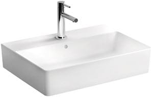 VITRA NUO umývadlo na dosku 60 cm, s otvorom pre batériu a prepadom