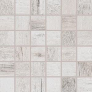 RAKO SALOON mozaika 30x30(5x5) cm, lepená na sieti, mat, bielošedá