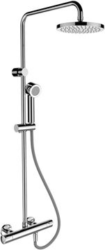 LAUFEN CITYPRO prchový set s termostatickou batériou, horná sprcha, ručná sprcha sa, tyč, hadica, chróm