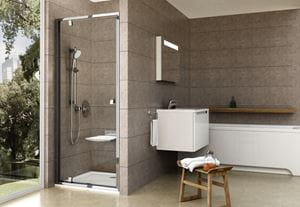CONCEPT PIVOT STYLE PT-PDOP1 sprchové dvere 80x190 cm, pivotové, lesklý chróm/číre sklo