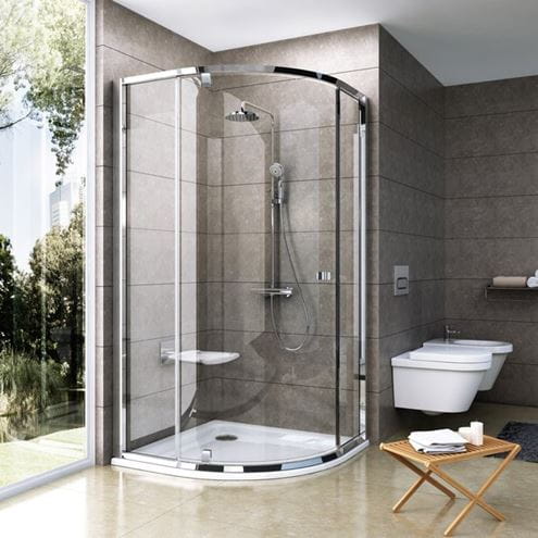 CONCEPT PIVOT STYLE PT-PSKK3 sprchový kút 100x100 cm, R500, pivotové dvere, bright alu/sklo transparent 376AAC00Z15 Obrázek - Hlavní obrázek