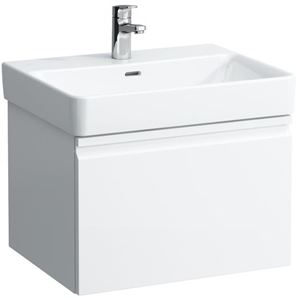 LAUFEN PRO S skrinka pod umývadlo 57x45x39,7 cm, 1 zásuvka, lesklá biela