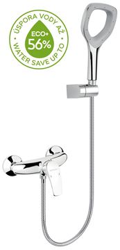 NOVASERVIS METALIA ECO+ sprchový set s batériou, ručná sprcha, hadica, držiak, chróm 57060,0E Obrázek - fotka