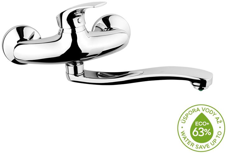 NOVASERVIS METALIA ECO+ umývadlová nástenná batéria, chróm 57070,0E Obrázek - fotka