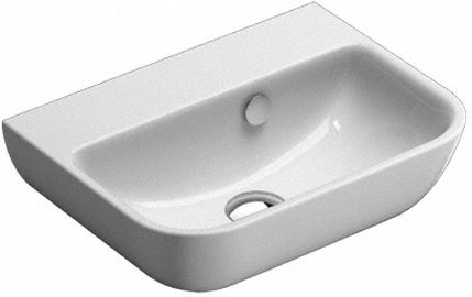 CONCEPT S umývadlo 50 cm, bez otvoru pre batériu, s prepadom, Cataglaze 50BSFWH Obrázek - Hlavní obrázek
