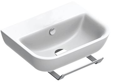 CONCEPT S umývadlo 45 cm, bez otvoru pre batériu, s prepadom, Cataglaze