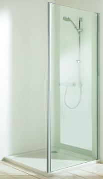 CONCEPT 70 bočná stena 75x190 cm, matná strieborná/číre sklo E20502.087.322 Obrázek - fotka
