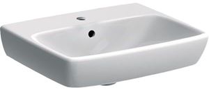 GEBERIT SELNOVA SQUARE umývadlo 50 cm, s otvorom pre batériu a prepadom