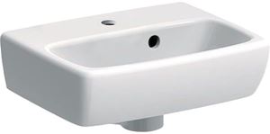 GEBERIT SELNOVA SQUARE umývadielko 36 cm, s otvorom pre batériu a prepadom