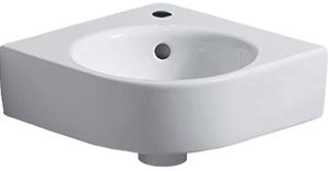 GEBERIT SELNOVA COMPACT umývátko rohové 69,5 cm, s otvorem pro baterii a přepadem