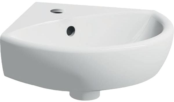 GEBERIT SELNOVA umývadielko rohové 41 cm, s otvorom pre batériu a prepadom 500.326.01.5 Obrázek - Hlavní obrázek
