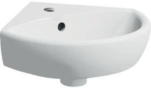 GEBERIT SELNOVA umývadielko rohové 41 cm, s otvorom pre batériu a prepadom