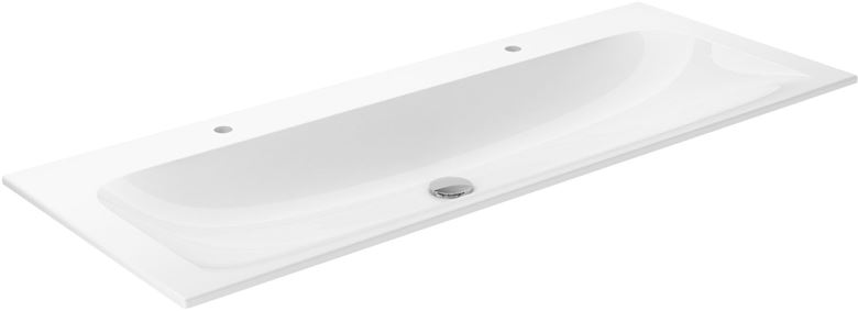 KEUCO PLAN dvojumývadlo 120,8 cm, s 2 otvormi pre batérie, bez prepadu, CleanPlus 32980311202 Obrázek - Hlavní obrázek