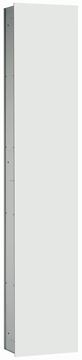 CONCEPT 300 vysoká skrinka 31,6x15,8x158,6 cm, 1 dvierka, Push-open, s osvetlením, biela/biele sklo