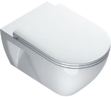 CONCEPT S závesné WC, so SoftClose sedadlom, Newflush splachovanie, Cataglaze