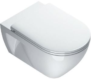 CONCEPT S závesné WC, so SoftClose sedadlom, Newflush splachovanie, Cataglaze