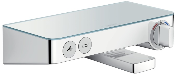 HANSGROHE SHOWER TABLET SELECT 300 vaňová nástenná termostatická batéria, s prepínačom, biela/chróm 13151400 Obrázek - Hlavní obrázek
