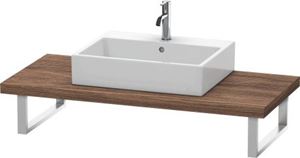 CONCEPT 450 doska pod umývadlo s výrezom 100x55x4,5 cm, tmavý orech